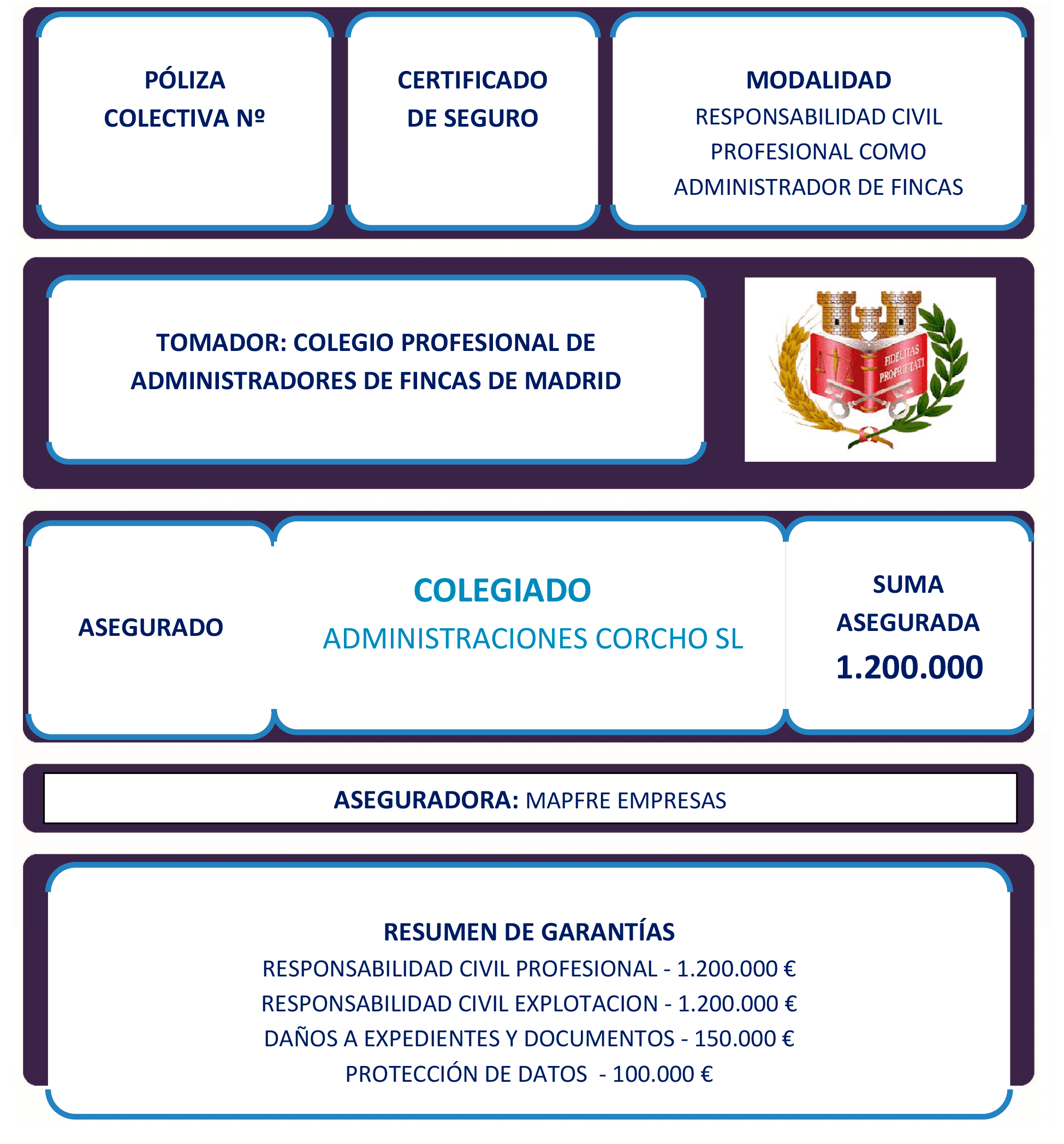 Administradores Colegiados Seguro de responsabilidad Civil Comunidades de Propietarios administración